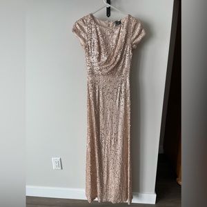 Prom/formal soft pink sequence gown